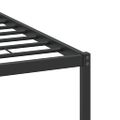 vidaXL Posteľný rám bez matraca dymový dub 150x200 cm kompozitné drevo