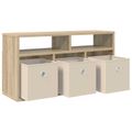 vidaXL Nízka skriňa so zásuvkou Sonoma dub 72 x 22,5 x 38 cm
