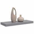 vidaXL Plávajúca nástenná polica, sivá 60x23,5x3,8 cm, MDF