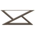 vidaXL Nohy konferenčného stolíka 2 ks, prírodná oceľ 70 x (30-31,3) cm, oceľ