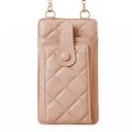 Quilted phone bag 19*10,5*2cm pink