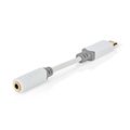 Adaptér NEDIS CCBW65950WT01 USB-C (M) - Jack 3.5mm (F) 0.1m biely