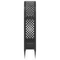 vidaXL Ružový oblúk so špicami Antracitová 97 x 43 x 218 cm PP