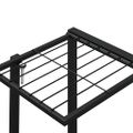 vidaXL Stojan na kvety 94,5x25x89 cm čierny kovový