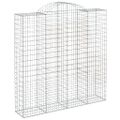 vidaXL Oblúkové gabiónové koše 12 ks 200x50x200/220cm pozinkov. železo