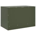 vidaXL TV skrinky 2 ks olivovo-zelené 67x39x44 cm oceľ