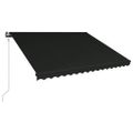 vidaXL Automaticky zaťahovacia markíza 400x300 cm antracitová