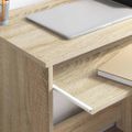 vidaXL Stôl Sonoma dub 106 x 41 x 88.5 cm Kompozitné drevo