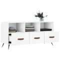 vidaXL TV stolík biely 102x36x50 cm kompozitné drevo