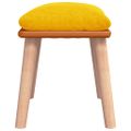 vidaXL Podnožka horčicovo žltá 45x29,5x35 cm látka a umelá koža
