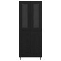 vidaXL Highboard 2 ks Čierny dub 69,5 x 34 x 180 cm Kompozitné drevo