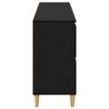 vidaXL Komody 3 ks Čierny dub 60 x 35 x 70 cm Kompozitné drevo