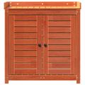 vidaXL Stôl na presádzanie s policami hnedý 82,5x50x86,5 cm borovica
