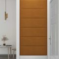 vidaXL Nástenné panely 12 ks hnedé 90x30 cm zamat 3,24 m²