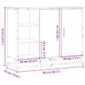 vidaXL Komoda čierna 92x35x76 cm kompozitné drevo