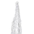 vidaXL Akrylové dekoratívne pyramídové LED svetlo kužeľ modré 60 cm