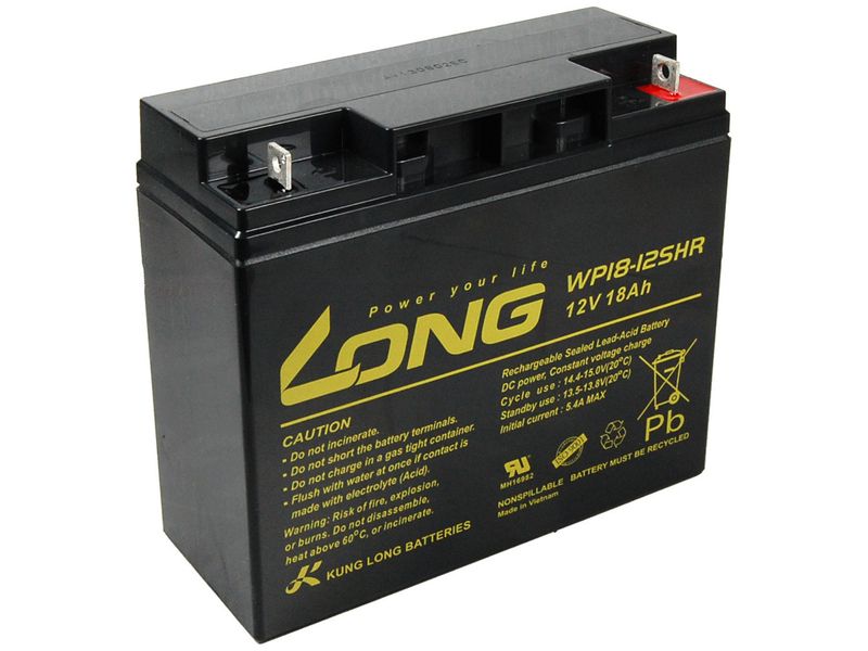 Long 12V 18Ah olovený akumulátor High Rate F3