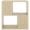 vidaXL Knižnica farba dubu sonoma 60x24x63 cm drevotrieska