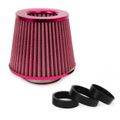 Kužeľový vzduchový filter ČERVENÝ + 3 adaptéry AMIO-01042