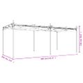 vidaXL Pergola so zaťahovacou strechou krémová 589x292x230 cm