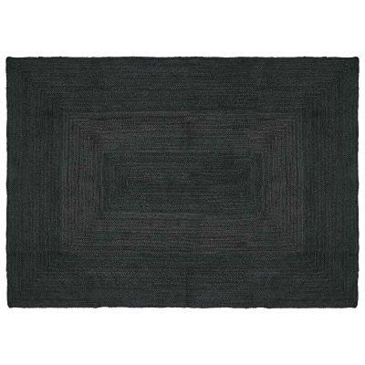 vidaXL Kusové koberce Obdĺžnikový Tmavosivá 140 x 200 cm Juta