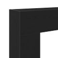 vidaXL Krb Surround Čierny dub 81x18x82 cm Upravené drevo