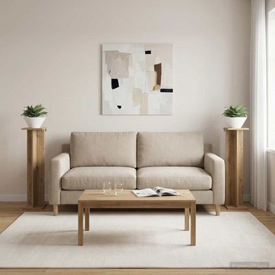 vidaXL Stojan na rastliny 2 pcs Remeselný Dub 25 x 25,5 x 100,5 cm
