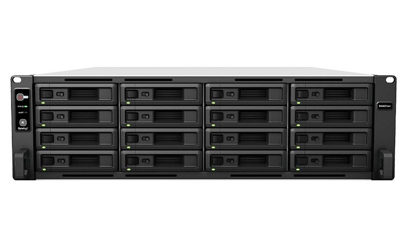 Synology RS4021xs+ Rack Station Sieťové úložisko NAS, 16x 2,5"/3,5" SATA III, Intel Xeon D-1541, 16GB DDR4, 2x 10GbE + 4x 1GbE, 2x USB 3.0, 2x PCIe, 3U