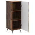vidaXL Servírovacia skriňa Staré drevo 33 x 34,5 x 90 cm
