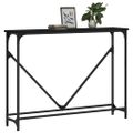 vidaXL Konzolový stolík čierny 102x22,5x75 cm kompozitné drevo