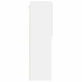 vidaXL TV skrinka s LED svetlami biela 40,5x30x102 cm