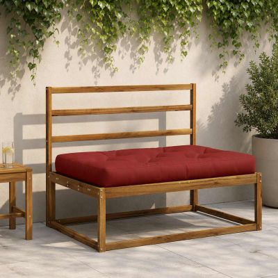 vidaXL Vankúš na paletu VIANEN 100% polyester Červená 120 x 60 x 12 cm