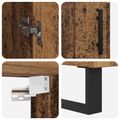 vidaXL Highboard 2 ks Staré drevo 69,5 x 34 x 180 cm Kompozitné drevo