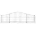 vidaXL Oblúkový gabionový kôš 3 ks 200x30x40/60 cm pozinkované železo