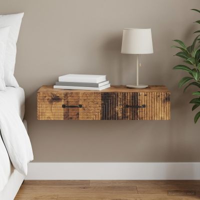 vidaXL Nástenný bočný stôl 87,5 x 34,5 x 17 cm Kompozitné drevo
