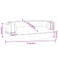 vidaXL Ergonomický penový matrac pre psa čierny 75x53 cm umelá koža