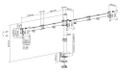 Neomounts FPMA-D550D3BLACK/Držák displeje/na stůl/10-27"/svorka/VESA 100X100/nosn. 3x6kg/3 displeje/černý Držák, VESA, stolní, pro 3 ploché monitory, úhloprícka 10"-27", náklon, otácení, rotace, nosnost 18kg, cerný