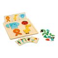 Magnetické puzzle Tváre zvieratiek GeoBasic