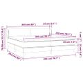 vidaXL Boxspring posteľ s matracom zelená 200x200 cm látka