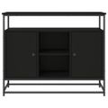 vidaXL Komoda čierna 100x35x80 cm kompozitné drevo