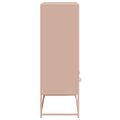 vidaXL Vysoká skrinka ružová 68x39x111,5 oceľ