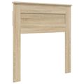 vidaXL Rám postele Sonoma dub a striebro 75 x 190 cm Kompozitné drevo