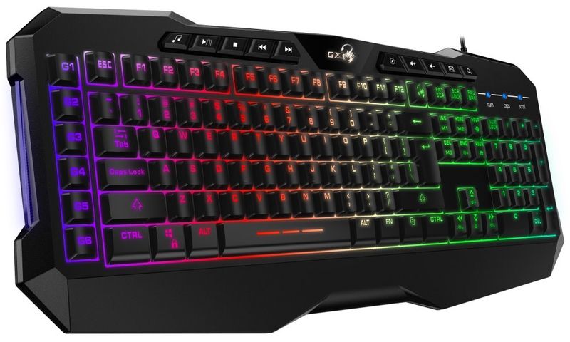 GENIUS GX GAMING Scorpion K11 Pro/ drátová/ podsvietená/ USB/ čierna/ CZ+SK layout Klávesnica, herná, drátová, podsvietená, USB, CZ+SK layout, čierna