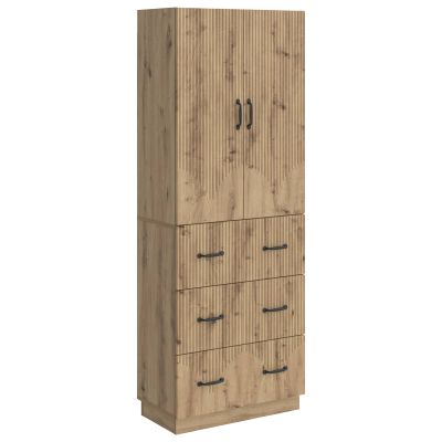 vidaXL Sada skríň 2 pcs Dub artisan 66 x 34,5 x 87 cm Kompozitné drevo