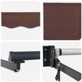 vidaXL Elektrická Retrakovateľná Markíza Hnedá a antracitová 3 x 2 m
