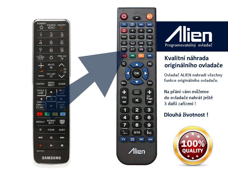 Dálkový ovladač ALIEN Samsung BN59-01054A