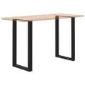 vidaXL Nohy barového stola v tvare U, 2 ks, čierne, 60 x (100-101) cm, oceľové