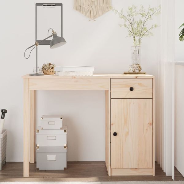 vidaXL Stolík 100x50x75 cm masívne borovicové drevo