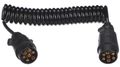 Propojovací spirálový kábel zástrčky tažného zariadenia TRAILER CABLE 3, 7-7pin, 3 m SIXTOL
