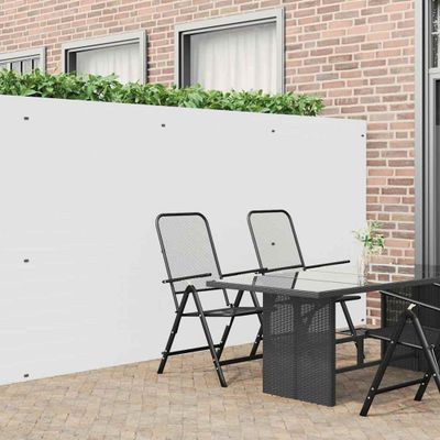 vidaXL Záhradný plot obojstranný biely 1,8x3 m PVC